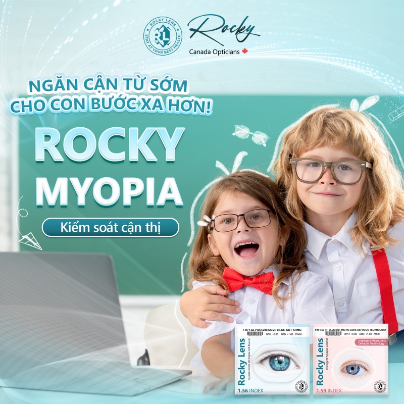 Rocky Myopia – sự lựa chọn kinh tế cho tròng kính kiểm soát cận thị tại Mắt Kính Minh Hùng, Phan Thiết. Cửa hàng chúng tôi cam kết cung cấp các sản phẩm chính hãng với giá tốt nhất.